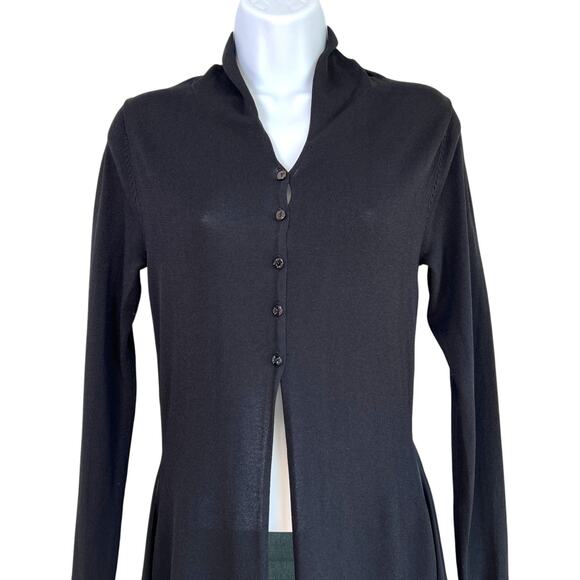 SCEE‎ Whimsigoth Asymmetrical Sheer Long Sweater Size S Witchy Vixen - Picture 2 of 7